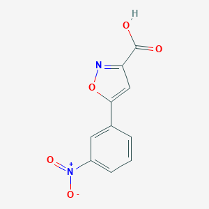 molecular formula C10H6N2O5 B187474 5-(3-Nitrophenyl)isoxazole-3-carboxylic acid CAS No. 199601-80-4