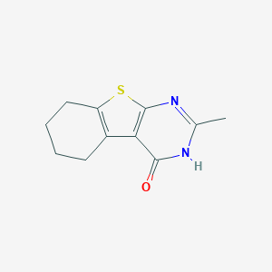 molecular formula C11H12N2OS B187477 2-Methyl-5,6,7,8-tetrahydro[1]benzothieno[2,3-d]pyrimidin-4-ol CAS No. 19819-15-9
