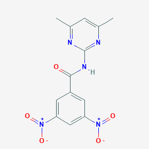 molecular formula C13H11N5O5 B187478 N-(4,6-dimethylpyrimidin-2-yl)-3,5-dinitrobenzamide CAS No. 5487-08-1