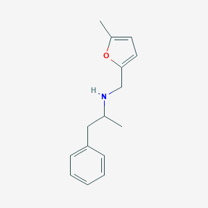 molecular formula C15H19NO B187480 Furfurylamine, 5-methyl-N-(alpha-methylphenethyl)- CAS No. 23656-75-9
