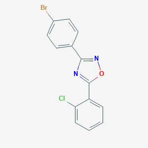 molecular formula C14H8BrClN2O B187485 3-(4-Bromophenyl)-5-(2-chlorophenyl)-1,2,4-oxadiazole CAS No. 404900-69-2