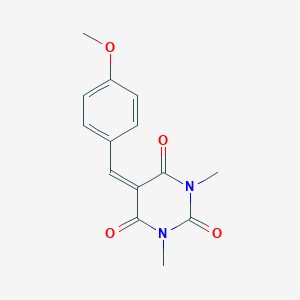 molecular formula C14H14N2O4 B187488 5-(4-methoxybenzylidene)-1,3-dimethyl-2,4,6(1H,3H,5H)-pyrimidinetrione CAS No. 57270-82-3