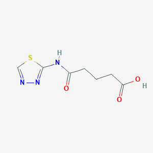 molecular formula C7H9N3O3S B187491 4-([1,3,4]Thiadiazol-2-ylcarbamoyl)-butyric acid CAS No. 382597-97-9
