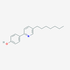 molecular formula C18H23NO B187492 Phenol, 4-(5-heptyl-2-pyridinyl)- CAS No. 110500-52-2