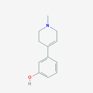 molecular formula C12H15NO B018752 1-Methyl-4-(3-hydroxyphenyl)-1,2,3,6-tetrahydropyridine CAS No. 105223-62-9