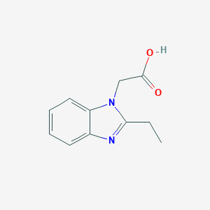 molecular formula C11H12N2O2 B187521 (2-Ethyl-1H-benzimidazol-1-yl)acetic acid CAS No. 54980-96-0
