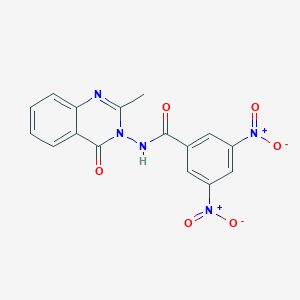 N-(2-methyl-4-oxoquinazolin-3-yl)-3,5-dinitrobenzamide