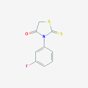 molecular formula C9H6FNOS2 B187529 3-(3-Fluorophenyl)-2-thioxo-1,3-thiazolidin-4-one CAS No. 56676-50-7