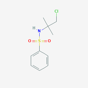 molecular formula C10H14ClNO2S B187541 N-(1-chloro-2-methylpropan-2-yl)benzenesulfonamide CAS No. 2948-79-0