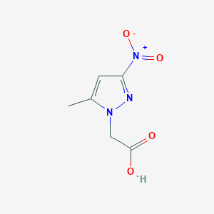 molecular formula C6H7N3O4 B187550 (5-methyl-3-nitro-1H-pyrazol-1-yl)acetic acid CAS No. 344912-39-6