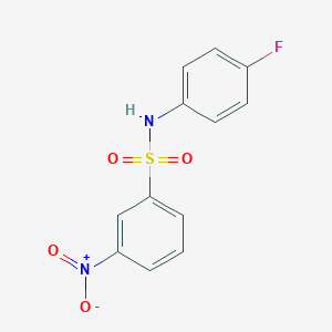 molecular formula C12H9FN2O4S B187553 N-(4-fluorophenyl)-3-nitrobenzenesulfonamide CAS No. 1545-95-5
