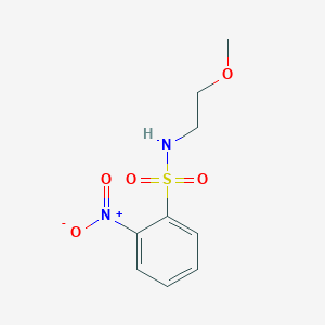 molecular formula C9H12N2O5S B187556 N-(2-甲氧基乙基)-2-硝基苯磺酰胺 CAS No. 89840-62-0