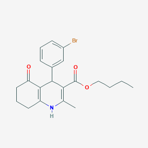 butyl 4-(3-bromophenyl)-2-methyl-5-oxo-4,6,7,8-tetrahydro-1H-quinoline-3-carboxylate