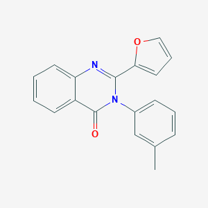 4(3H)-Quinazolinone, 2-(2-furanyl)-3-(3-methylphenyl)-