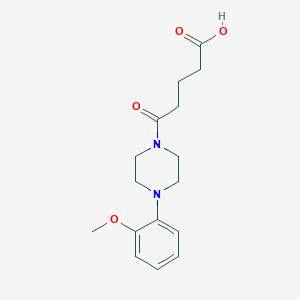 molecular formula C16H22N2O4 B187583 5-[4-(2-Methoxyphenyl)piperazin-1-yl]-5-oxopentanoic acid CAS No. 331274-58-9