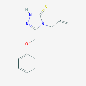 molecular formula C12H13N3OS B187592 4-allyl-5-(phenoxymethyl)-4H-1,2,4-triazole-3-thiol CAS No. 21358-15-6