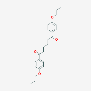 molecular formula C24H30O4 B187594 1,6-Bis(4-propoxyphenyl)hexane-1,6-dione CAS No. 88167-06-0