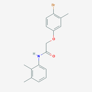 molecular formula C17H18BrNO2 B187597 2-(4-bromo-3-methylphenoxy)-N-(2,3-dimethylphenyl)acetamide CAS No. 5332-64-9
