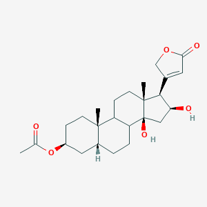 [(3S,5R,10S,13R,14S,16S,17R)-14,16-dihydroxy-10,13-dimethyl-17-(5-oxo-2H-furan-3-yl)-1,2,3,4,5,6,7,8,9,11,12,15,16,17-tetradecahydrocyclopenta[a]phenanthren-3-yl] acetate