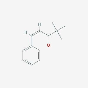 molecular formula C13H16O B187612 4,4-Dimethyl-1-phenylpent-1-en-3-one CAS No. 538-44-3