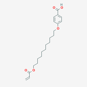 molecular formula C21H30O5 B187616 4-((11-(Acryloyloxy)undecyl)oxy)benzoic acid CAS No. 106620-90-0