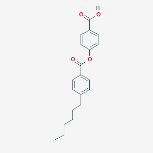 molecular formula C20H22O4 B187617 Benzoic acid, 4-hexyl-, 4-carboxyphenyl ester CAS No. 111833-05-7