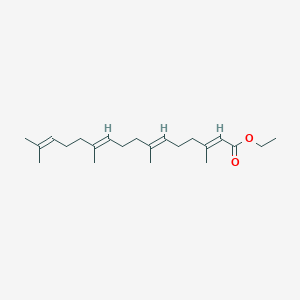 molecular formula C22H36O2 B018762 ethyl (2E,6E,10E)-3,7,11,15-tetramethylhexadeca-2,6,10,14-tetraenoate CAS No. 60437-17-4