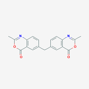 molecular formula C19H14N2O4 B187620 4H-3,1-Benzoxazin-4-one, 6,6'-methylenebis[2-methyl- CAS No. 20006-47-7