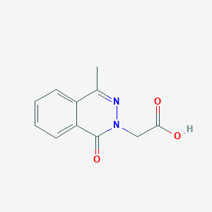 molecular formula C11H10N2O3 B187622 (4-methyl-1-oxophthalazin-2(1H)-yl)acetic acid CAS No. 68775-82-6