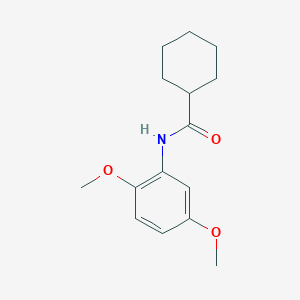 molecular formula C15H21NO3 B187624 N-(2,5-dimethoxyphenyl)cyclohexanecarboxamide CAS No. 315712-29-9