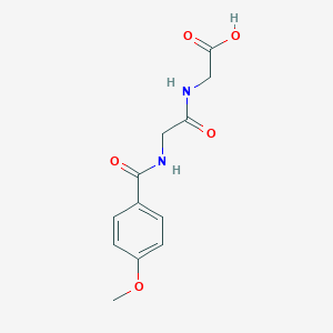 molecular formula C12H14N2O5 B187625 Glycine, N-[N-(4-methoxybenzoyl)glycyl]- CAS No. 57463-79-3