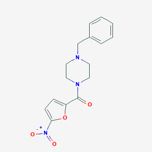 molecular formula C16H17N3O4 B187633 (4-Benzylpiperazin-1-yl)(5-nitrofuran-2-yl)methanone CAS No. 69147-13-3