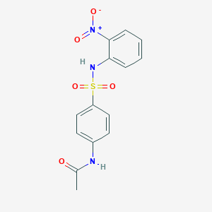 molecular formula C14H13N3O5S B187634 N-[4-[(2-nitrophenyl)sulfamoyl]phenyl]acetamide CAS No. 7461-20-3