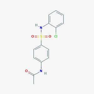 N-[4-[(2-chlorophenyl)sulfamoyl]phenyl]acetamide