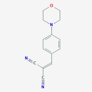 molecular formula C14H13N3O B187642 (4-Morpholin-4-ylbenzylidene)malononitrile CAS No. 66883-92-9
