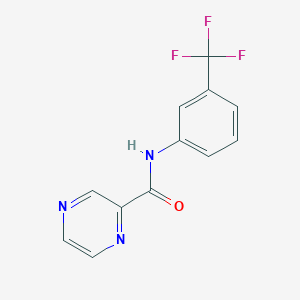 molecular formula C12H8F3N3O B187644 N-[3-(trifluoromethyl)phenyl]pyrazine-2-carboxamide CAS No. 81172-86-3