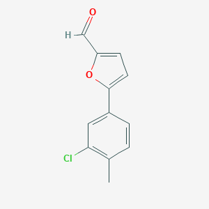 molecular formula C12H9ClO2 B187645 5-(3-氯-4-甲基苯基)-2-糠醛 CAS No. 57666-53-2