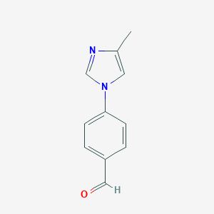 molecular formula C11H10N2O B187648 4-(4-甲基-1H-咪唑-1-基)苯甲醛 CAS No. 127404-21-1