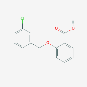 molecular formula C14H11ClO3 B187650 2-[(3-Chlorobenzyl)oxy]benzoic acid CAS No. 121697-55-0