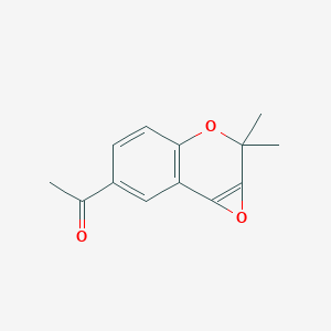 B187652 1-(2,2-Dimethyloxireno[2,3-c]chromen-6-yl)ethanone CAS No. 171596-62-6