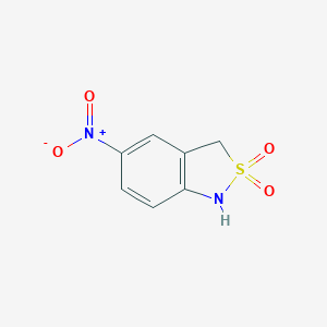 molecular formula C7H6N2O4S B187653 5-Nitro-1,3-dihydrobenzo[c]isothiazole 2,2-dioxide CAS No. 111248-94-3