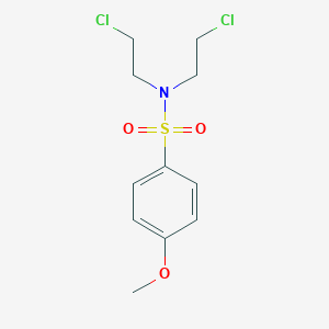 molecular formula C11H15Cl2NO3S B187658 N,N-bis(2-chloroethyl)-4-methoxybenzenesulfonamide CAS No. 86357-59-7