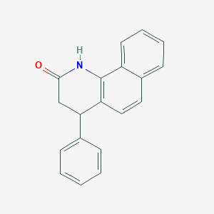 molecular formula C19H15NO B187660 4-Phenyl-3,4-dihydro-1H-benzo[h]quinolin-2-one CAS No. 64257-24-5