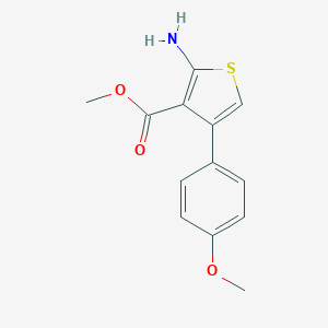 molecular formula C13H13NO3S B187663 Methyl 2-amino-4-(4-methoxyphenyl)thiophene-3-carboxylate CAS No. 350988-34-0