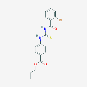 Propyl 4-[(2-bromobenzoyl)carbamothioylamino]benzoate