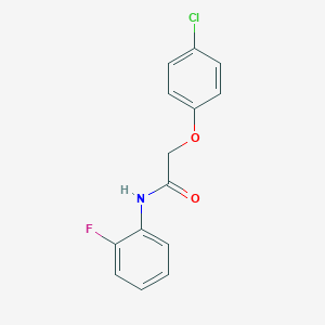 molecular formula C14H11ClFNO2 B187680 2-(4-chlorophenoxy)-N-(2-fluorophenyl)acetamide CAS No. 327025-66-1
