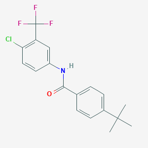 molecular formula C18H17ClF3NO B187689 4-tert-butyl-N-[4-chloro-3-(trifluoromethyl)phenyl]benzamide CAS No. 56709-19-4