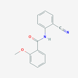 molecular formula C15H12N2O2 B187692 N-(2-cyanophenyl)-2-methoxybenzamide CAS No. 708289-25-2