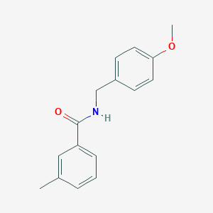 molecular formula C16H17NO2 B187696 N-(4-methoxybenzyl)-3-methylbenzamide CAS No. 5348-93-6
