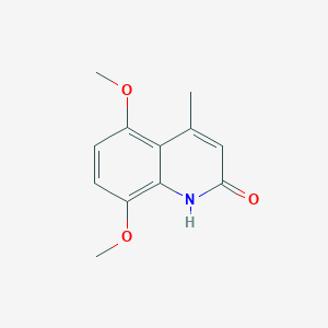 molecular formula C12H13NO3 B187699 5,8-Dimethoxy-4-methylquinolin-2(1H)-one CAS No. 23947-41-3